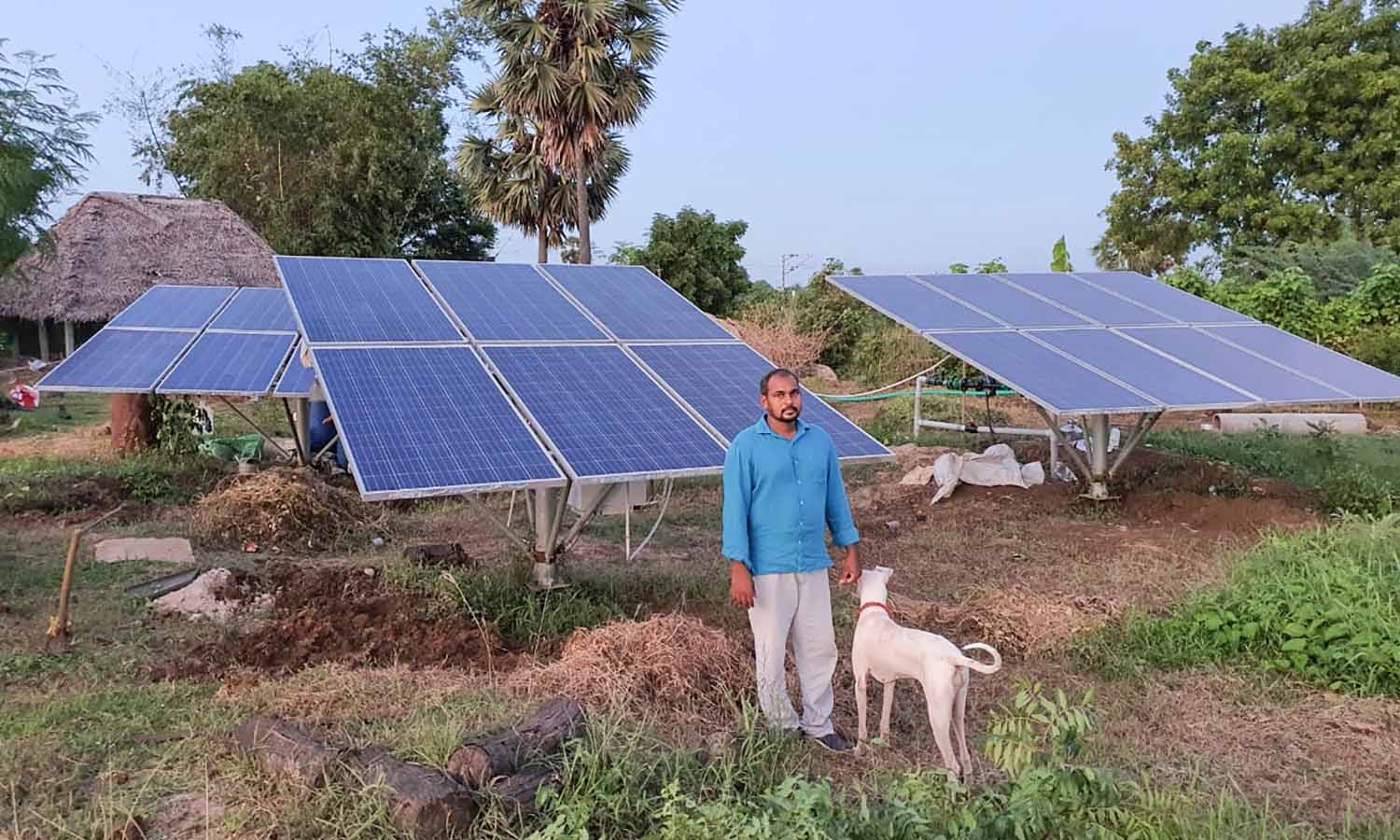 B Saravanan, a farmer in coastal Tamil Nadu who benefited from a 90% state subsity in 2018